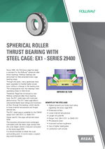 Rollway Spherical Roller Thrust Bearings Steel Cage