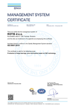 Rotis ISO Zertifikat 9001