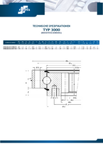Drehverbindungen / Vierpunktlager ROTIS Datenblatt KDV 1-reihig Serie 3102-3104 mit Innenverzahnung